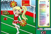 Pom Pom Cheerleader Coloring